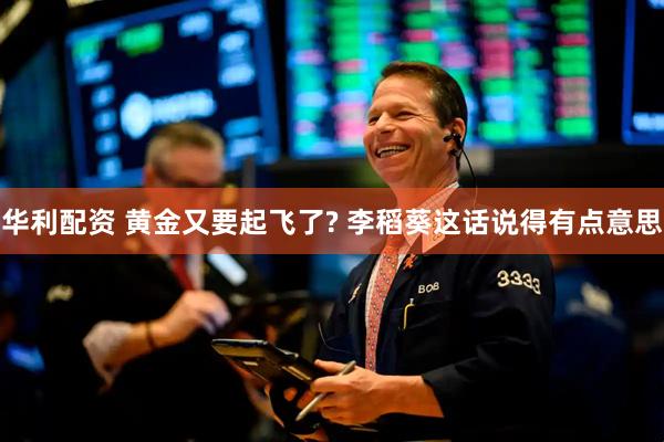 华利配资 黄金又要起飞了? 李稻葵这话说得有点意思
