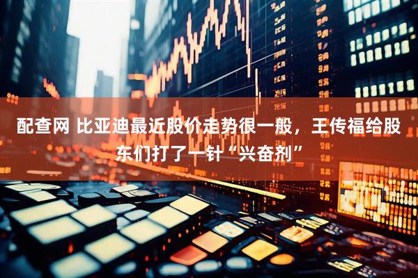 配查网 比亚迪最近股价走势很一般，王传福给股东们打了一针“兴奋剂”