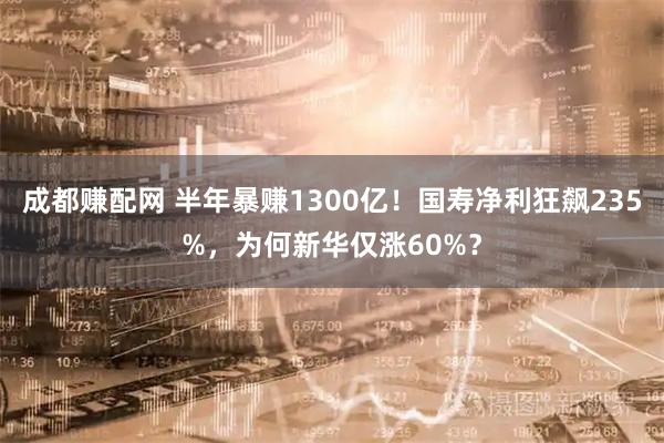 成都赚配网 半年暴赚1300亿！国寿净利狂飙235%，为何新华仅涨60%？